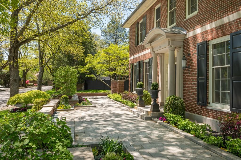 11 Cramond Road Brookline, MA 02467 - Photo 35 of 41 a view of a building with a yard