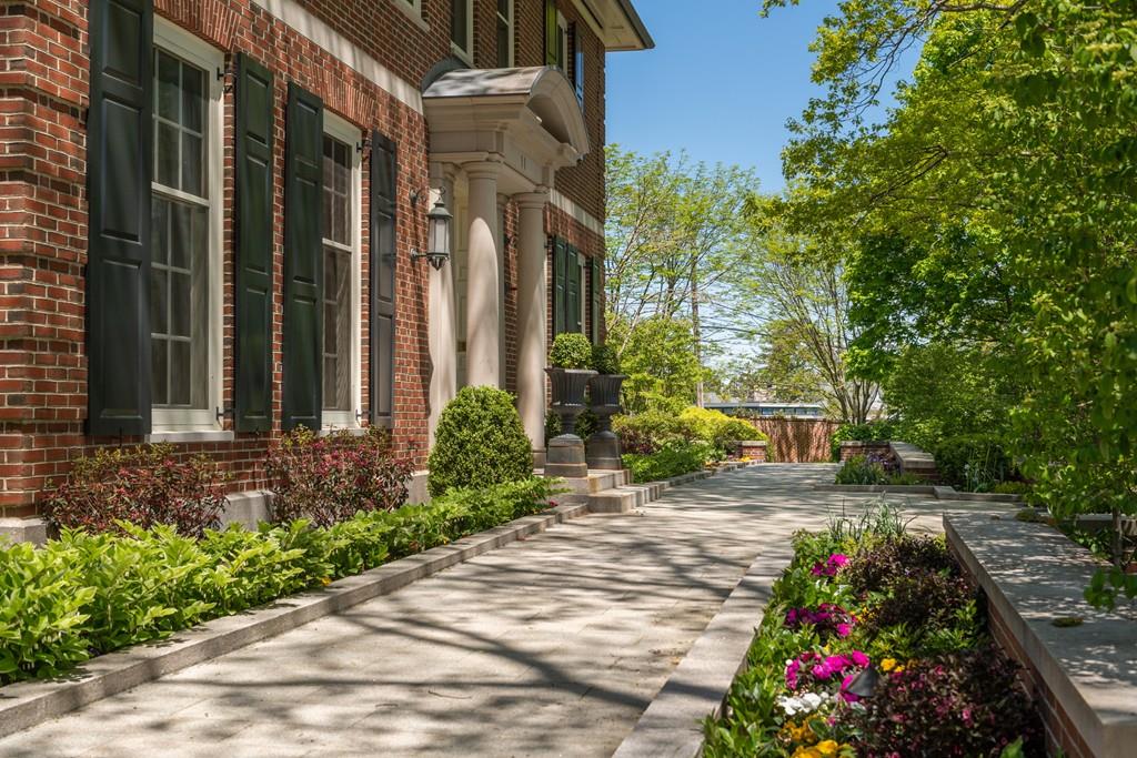 11 Cramond Road Brookline, MA 02467 - Photo 36 of 41 a view of a pathway with a house on both side