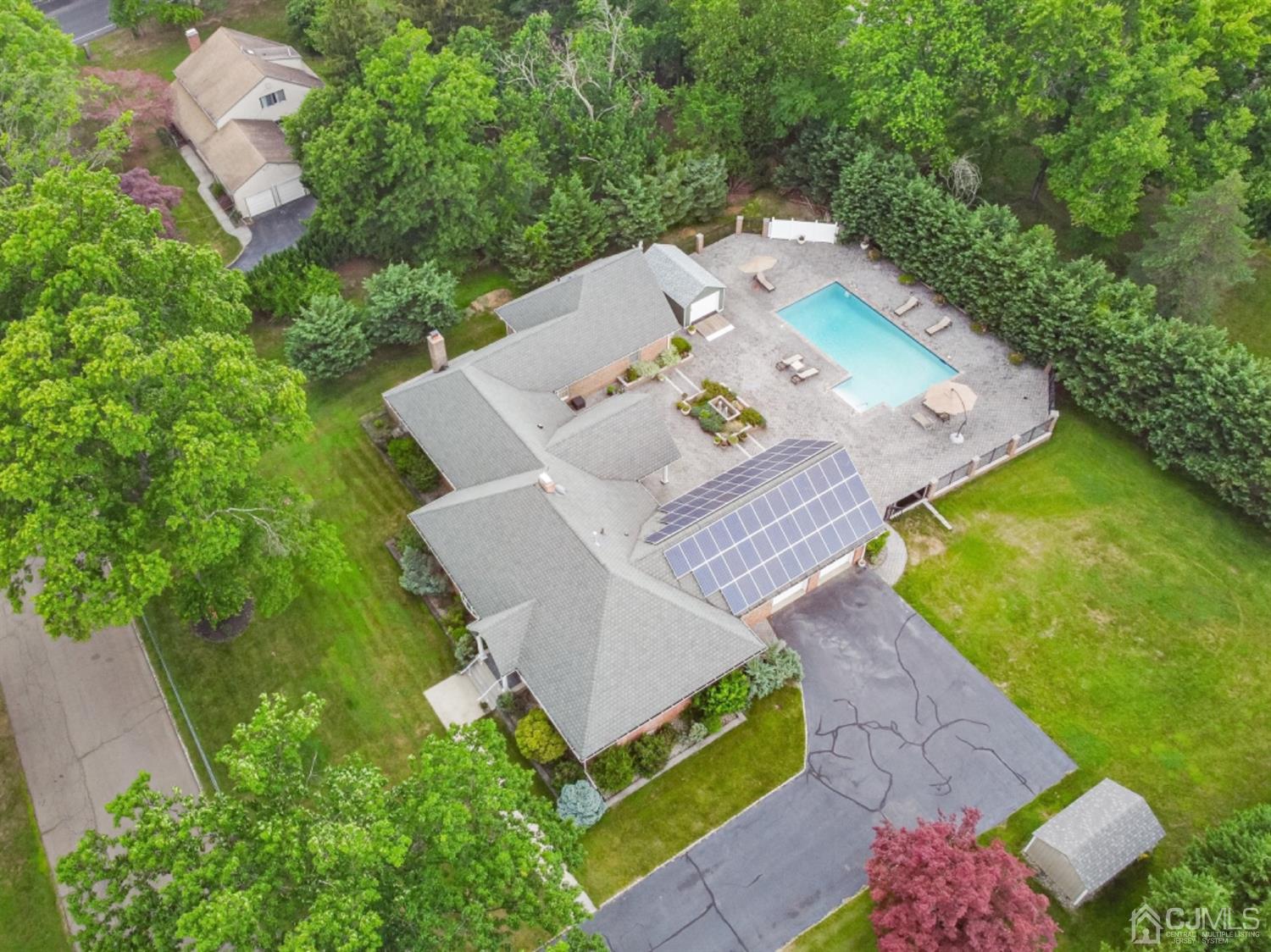 4 Longview Road Edison, NJ 08820 - Photo 40 of 47 an aerial view of a house with a garden