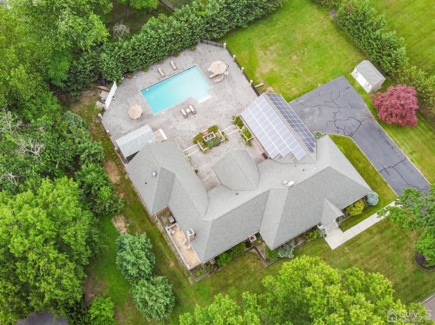 4 Longview Road Edison, NJ 08820 - Photo 41 of 47 an aerial view of a house with a garden