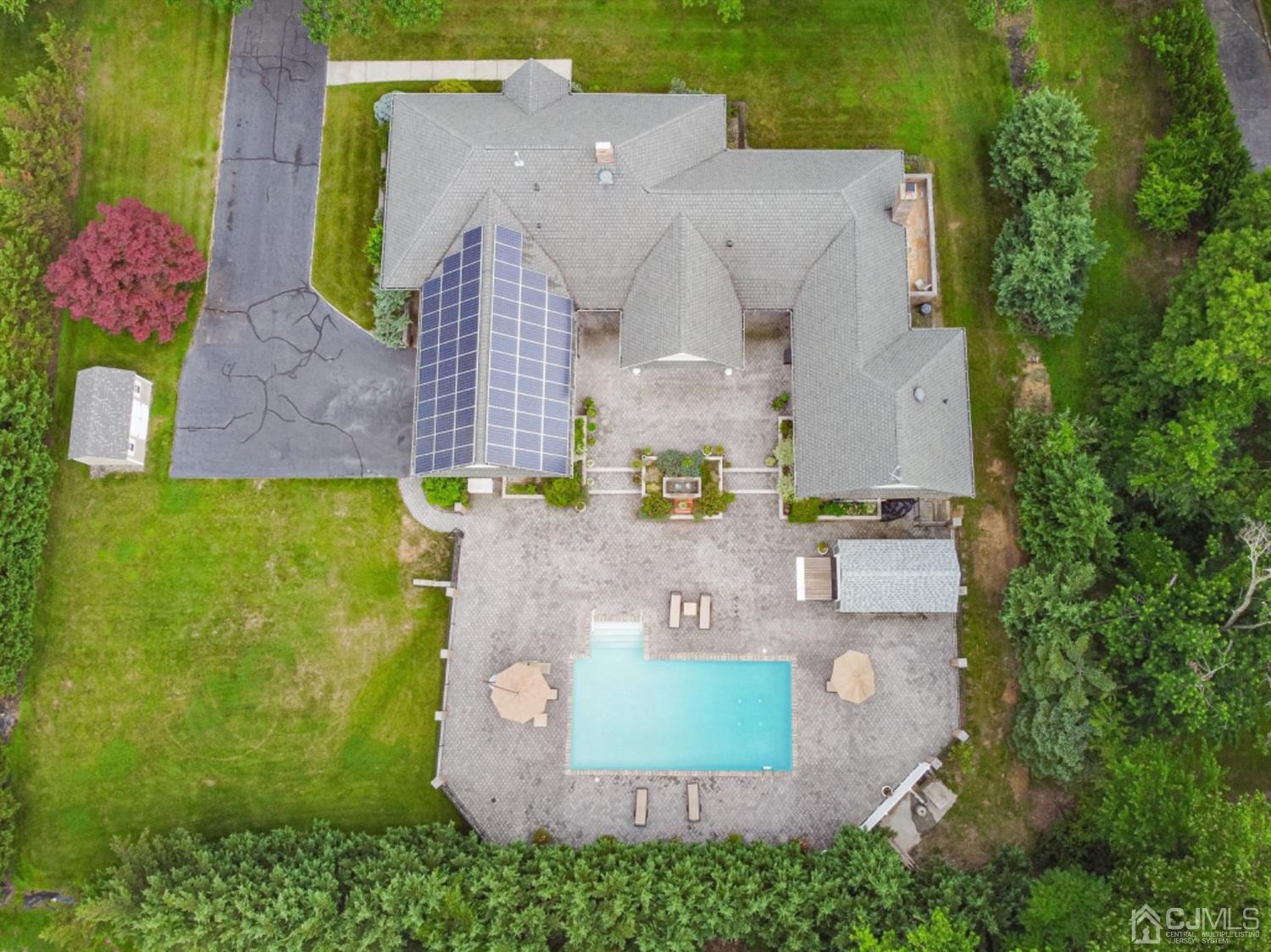4 Longview Road Edison, NJ 08820 - Photo 44 of 47 an aerial view of residential houses with outdoor space and street view
