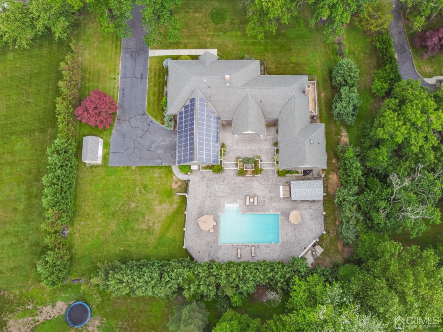4 Longview Road Edison, NJ 08820 - Photo 47 of 47 an aerial view of a house with a garden and lake view