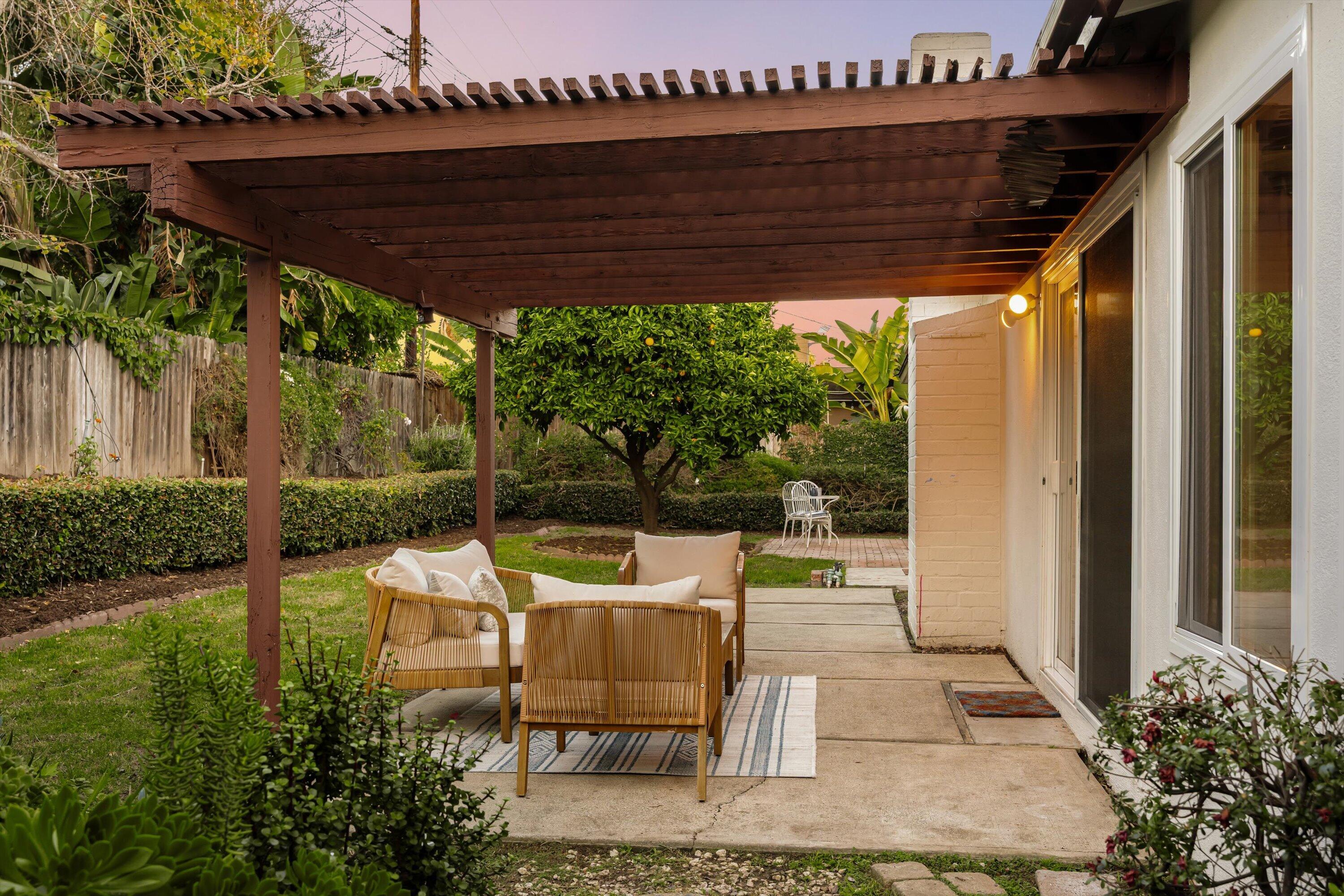 5474 Berkeley Road Santa Barbara, CA 93111 - Photo 29 of 38 Backyard Twilight