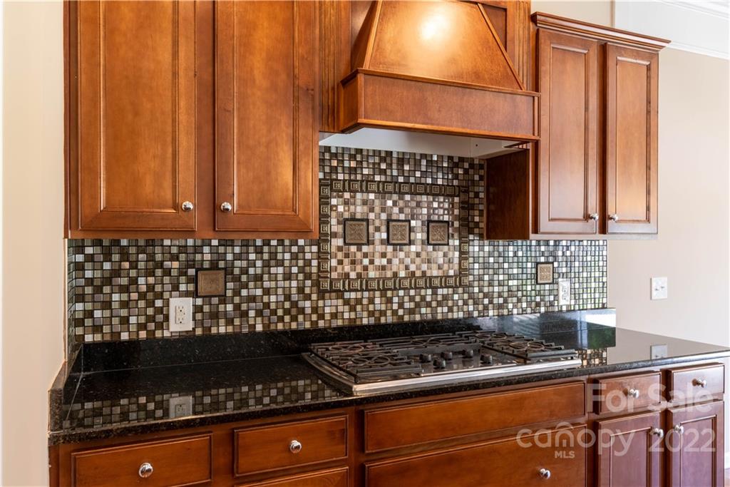 8115 Red Water Road Charlotte, NC 28277 - Photo 16 of 25 a kitchen with granite countertop a stove and cabinets