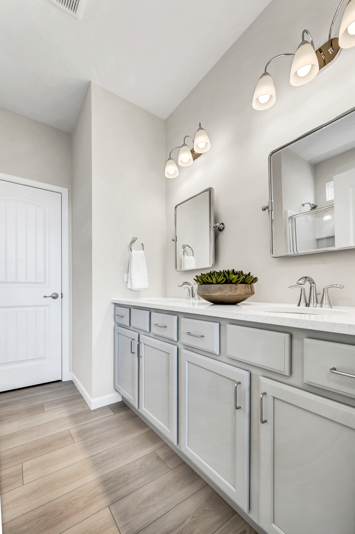 3219 Sweetgrass Circle Aurora, IL 60503 - Photo 9 of 11 a bathroom with a sink vanity and a mirror