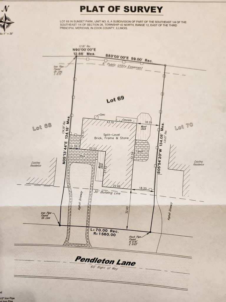 1340 Pendleton Lane Glenview, IL 60025 - Photo 39 of 39 a picture of floor plan