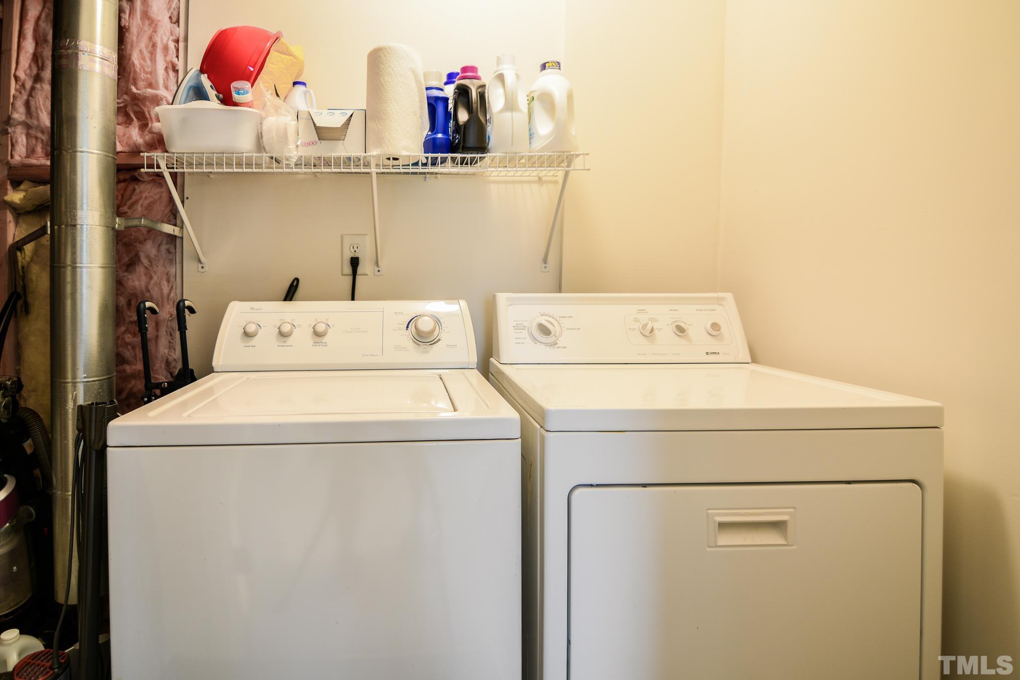 8120 Upper Lake Drive Raleigh, NC 27615 - Photo 23 of 29 a utility room with dryer and washer
