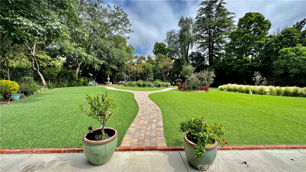 19559 Tulsa Street Porter Ranch, CA 91326 - Photo 36 of 55 a view of a garden with an outdoor space