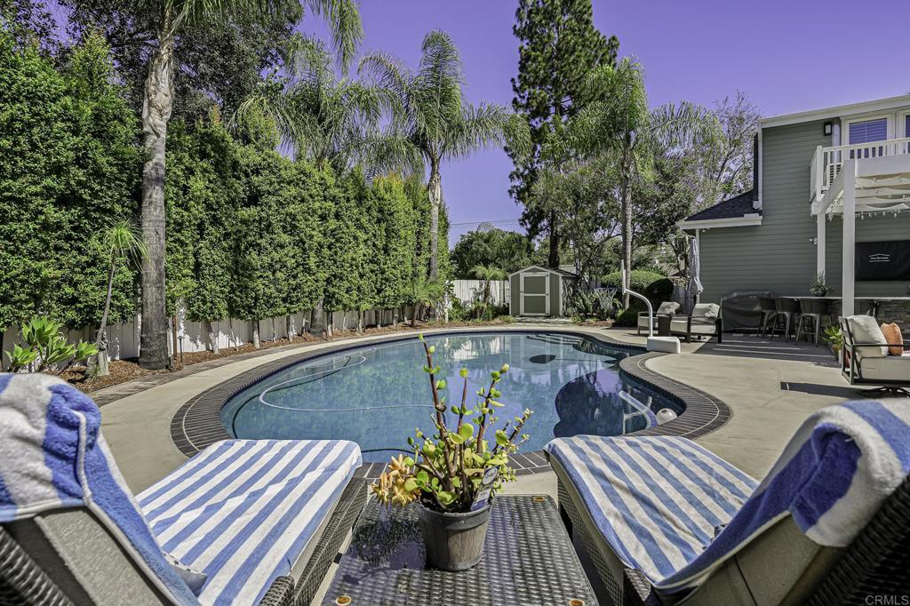 14403 Gaslight Court Poway, CA 92064 - Photo 46 of 58 a view of balcony with outdoor seating and plants