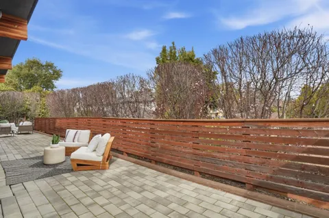 a view of outdoor space with lounge chair