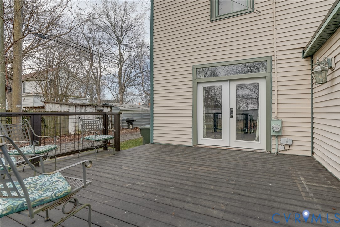 418 4th Street West Point, VA 23181 - Photo 29 of 36 a view of a house with backyard and deck