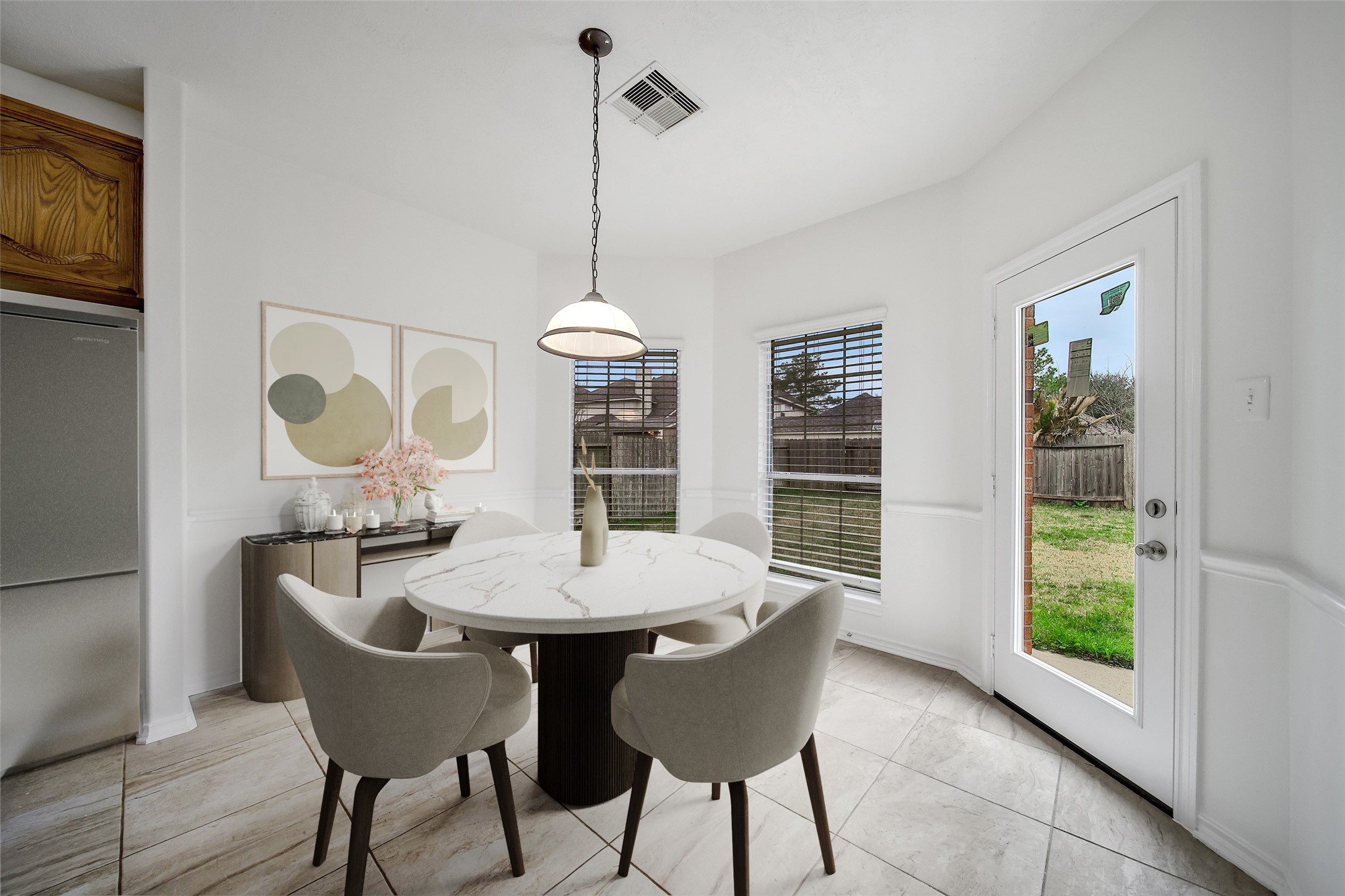 714 Stubbs Bend Drive Rosenberg, TX 77469 - Photo 24 of 42 a view of a dining room with furniture window and outside view