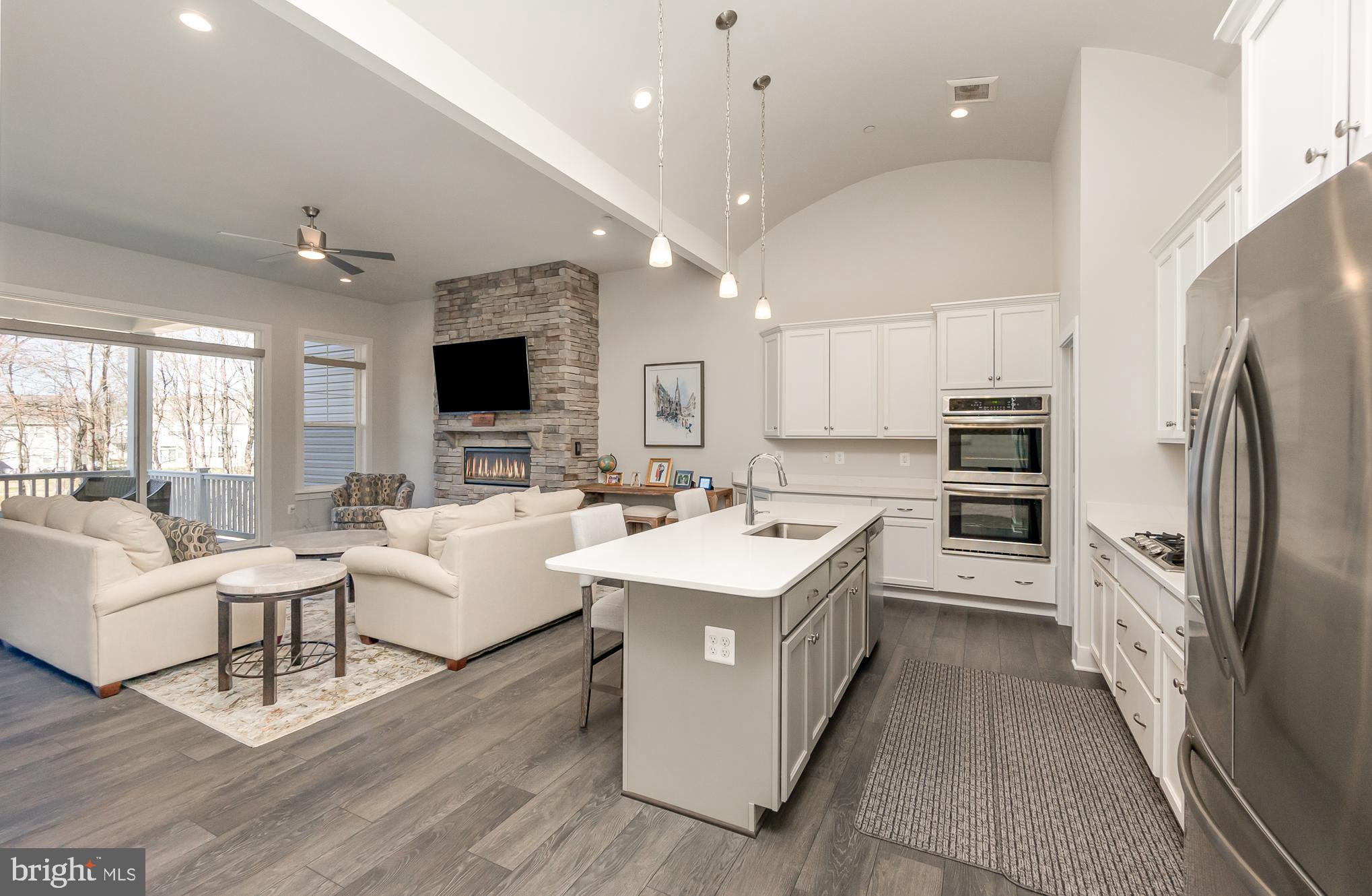 114 Loblolly Lane Fallston, MD 21047 - Photo 3 of 33 Open kitchen with quartz countertops
