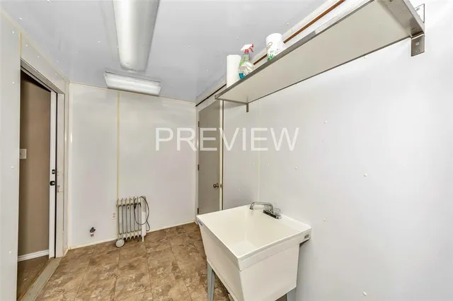 a view of storage and utility room