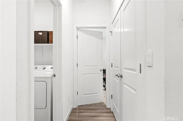 a view of a bathroom with tub