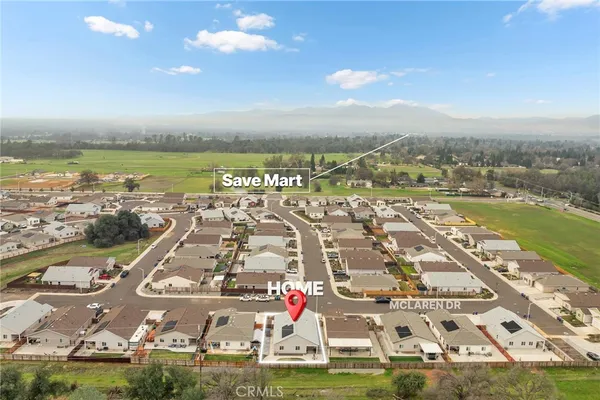 an aerial view of residential building with outdoor space