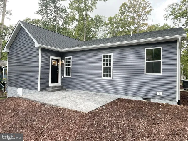 a backyard of a house