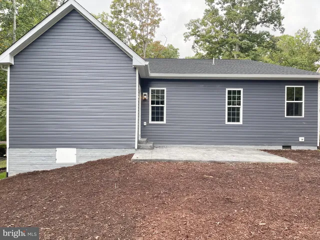 a backyard of a house