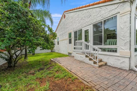 a house view with a seating space