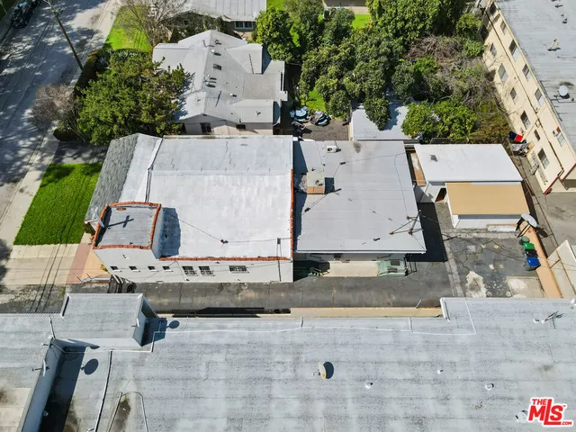 an aerial view of residential house with outdoor space