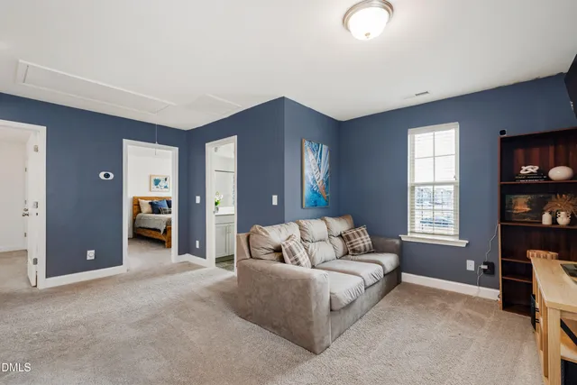 an empty room with an entryway