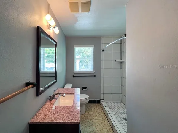 a room with window