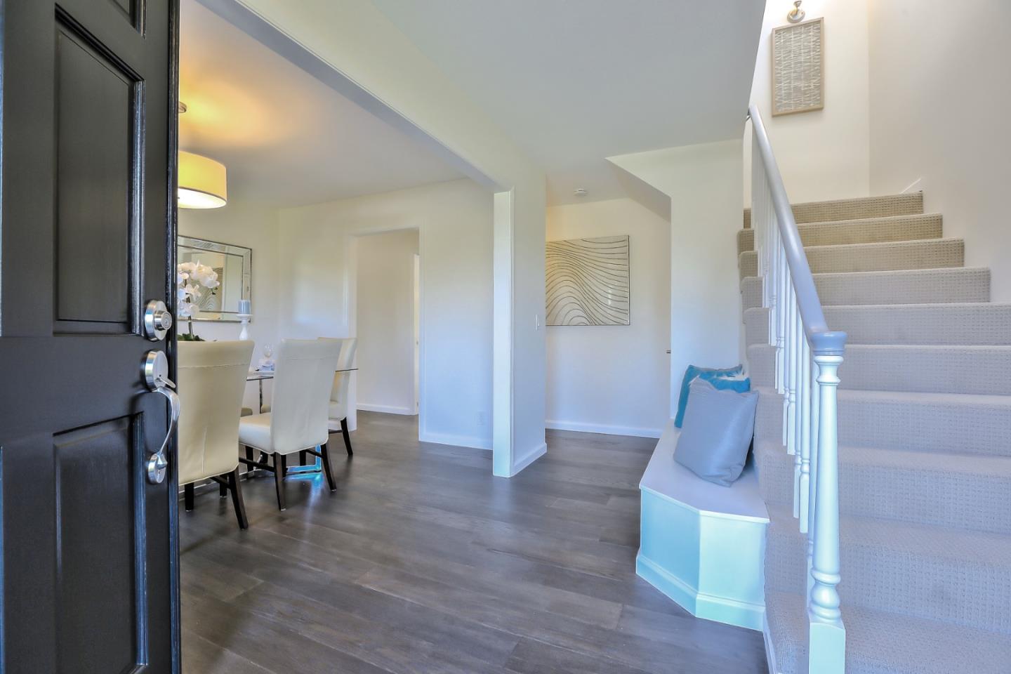 970 Covington Road Los Altos, CA 94024 - Photo 5 of 47 a view of entryway and hall with wooden floor