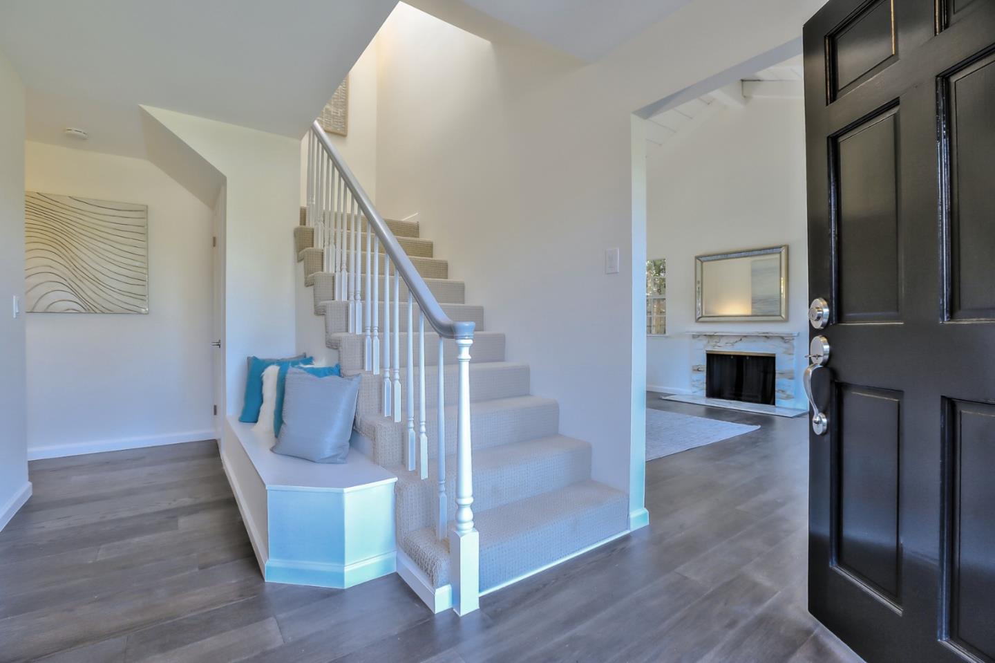 970 Covington Road Los Altos, CA 94024 - Photo 6 of 47 a view of entryway and hall with wooden floor