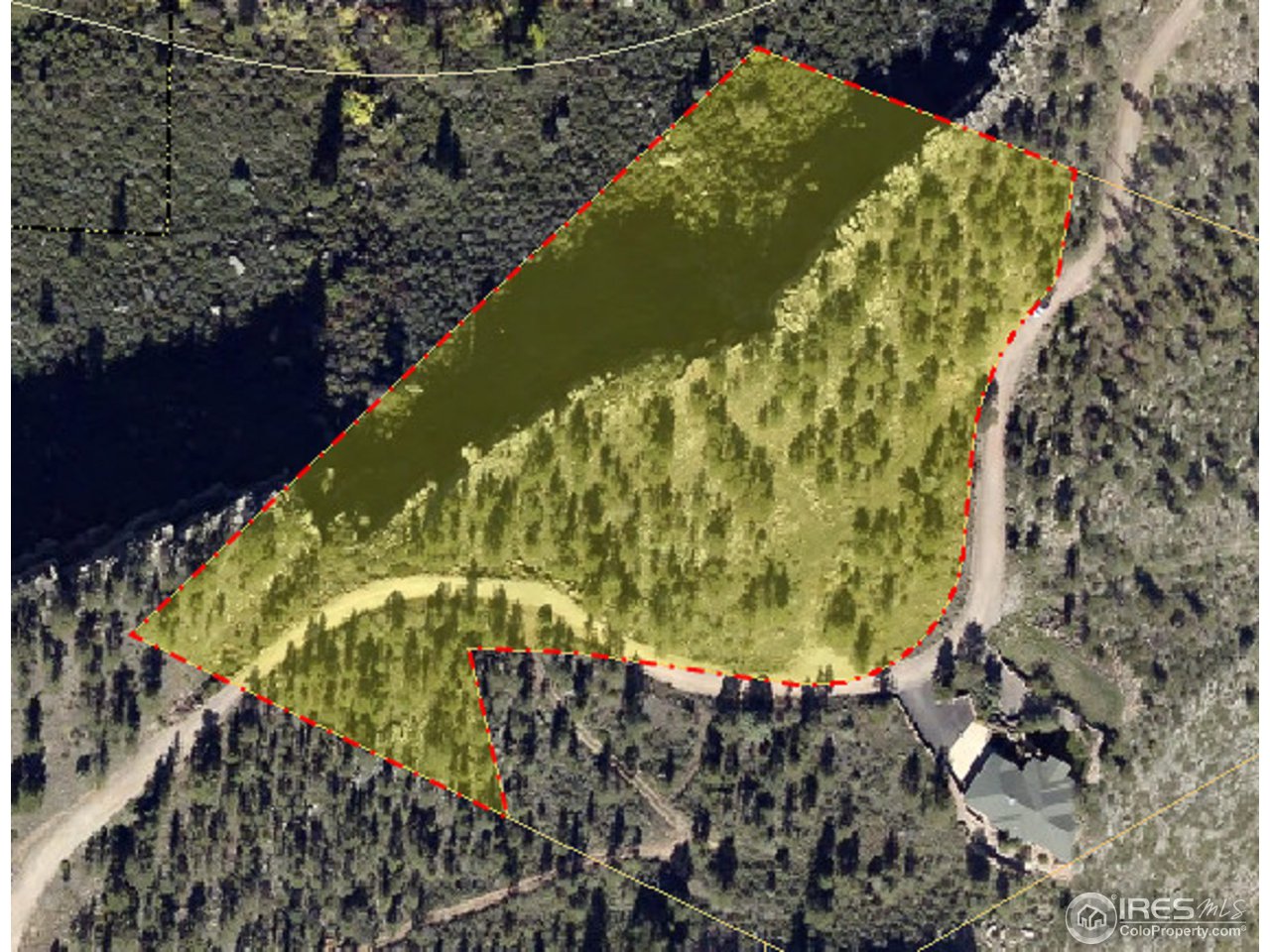 600 Indian Lookout Road Lyons, CO 80540 - Photo 8 of 11 Boundary overlay