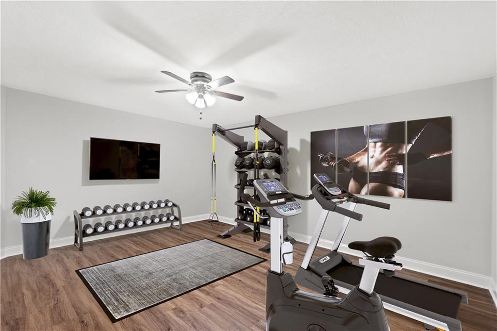 4441 Walnut Ridge Circle McDonald, PA 15057 - Photo 23 of 25 Exercise room in the finished basement can also be an additional office, hobby room or whatever you choose! *Virtually Staged*
