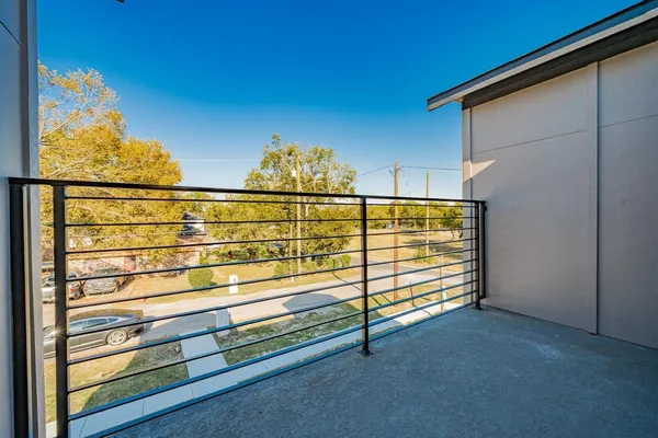 a view of yard with a fence