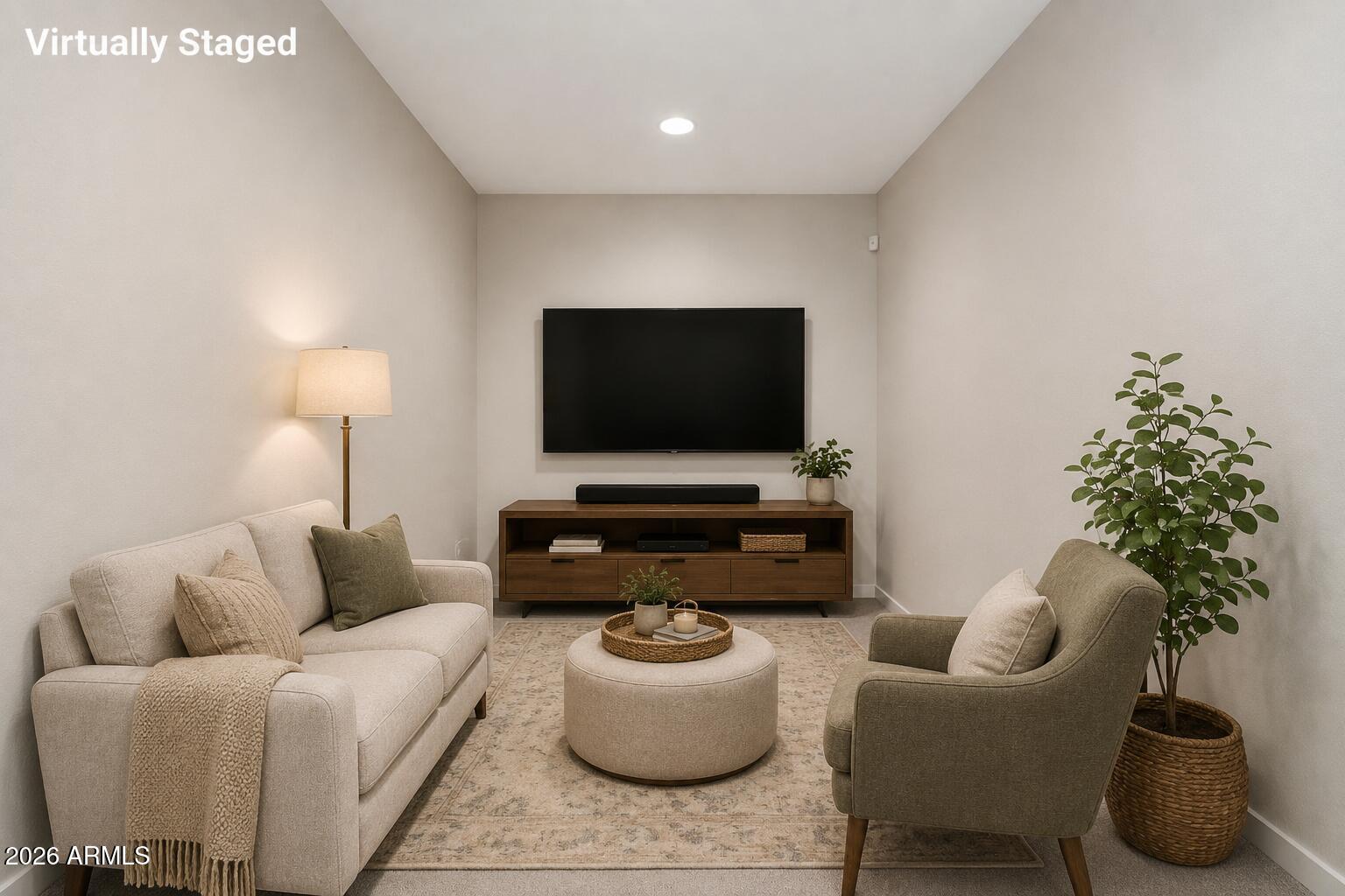 901 South Smith Road, Unit 1038 Tempe, AZ 85281 - Photo 19 of 29 a living room with furniture and a flat screen tv