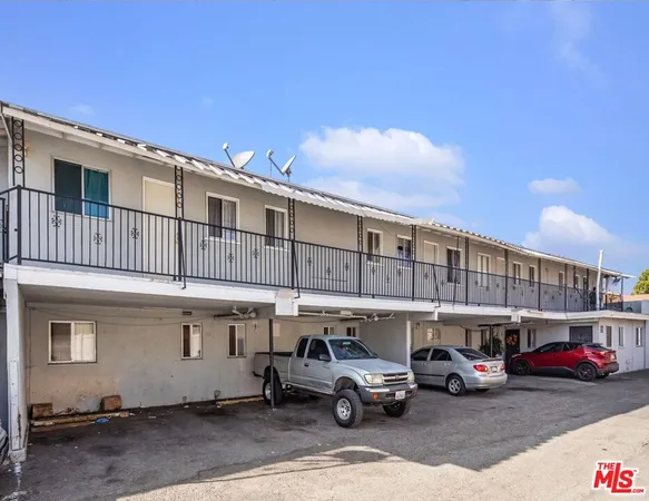 a car parked in front of a building