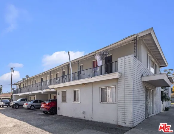 a car parked in front of a building