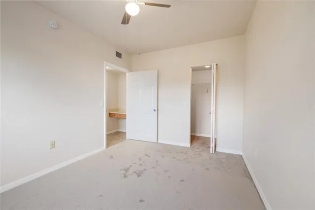 a view of an empty room