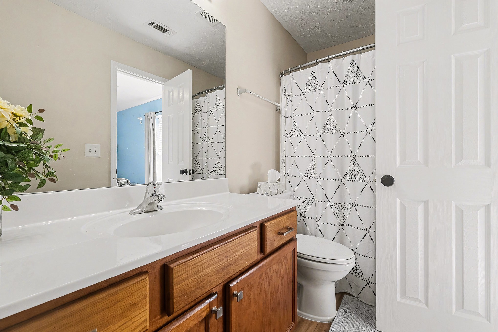 2039 George Buchanan La Vergne, TN 37086 - Photo 12 of 18 a bathroom with a sink a toilet and shower curtain