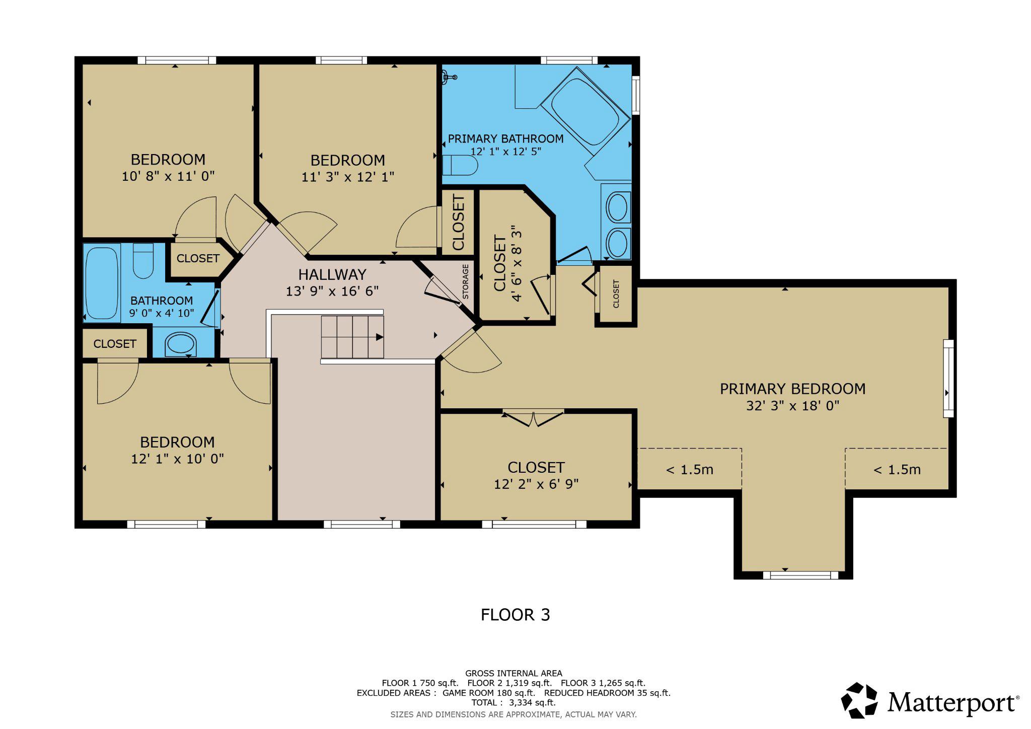 11901 Rustic Farm Court Germantown, MD 20874 - Photo 134 of 134 Floor Plan 3 - Upper Level - (UL1)