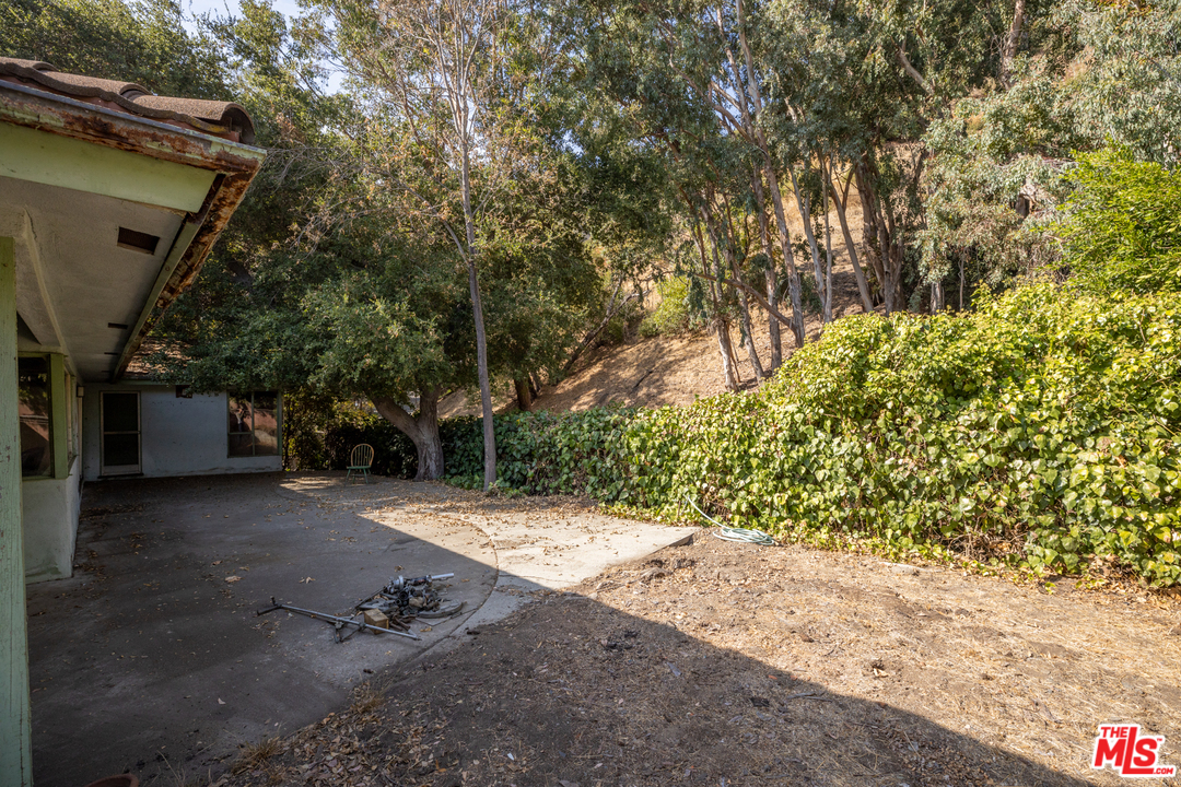 3469 Mandeville Canyon Road Los Angeles, CA 90049 - Photo 3 of 10 a view of a yard with plants and trees