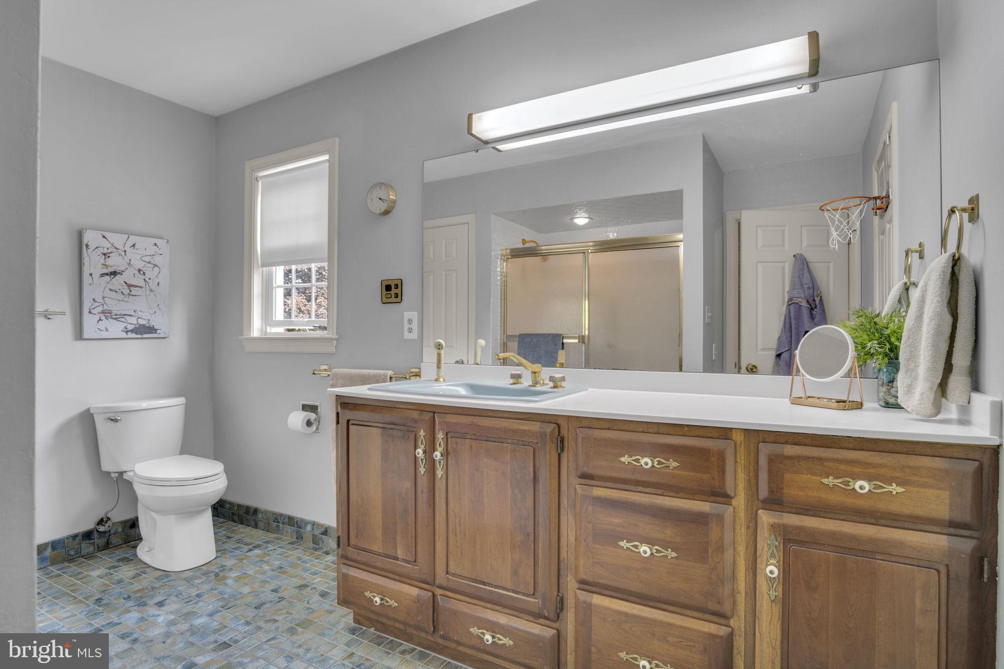 2242 Scotland Road Chambersburg, PA 17201 - Photo 33 of 63 a spacious bathroom with a toilet sink and mirror