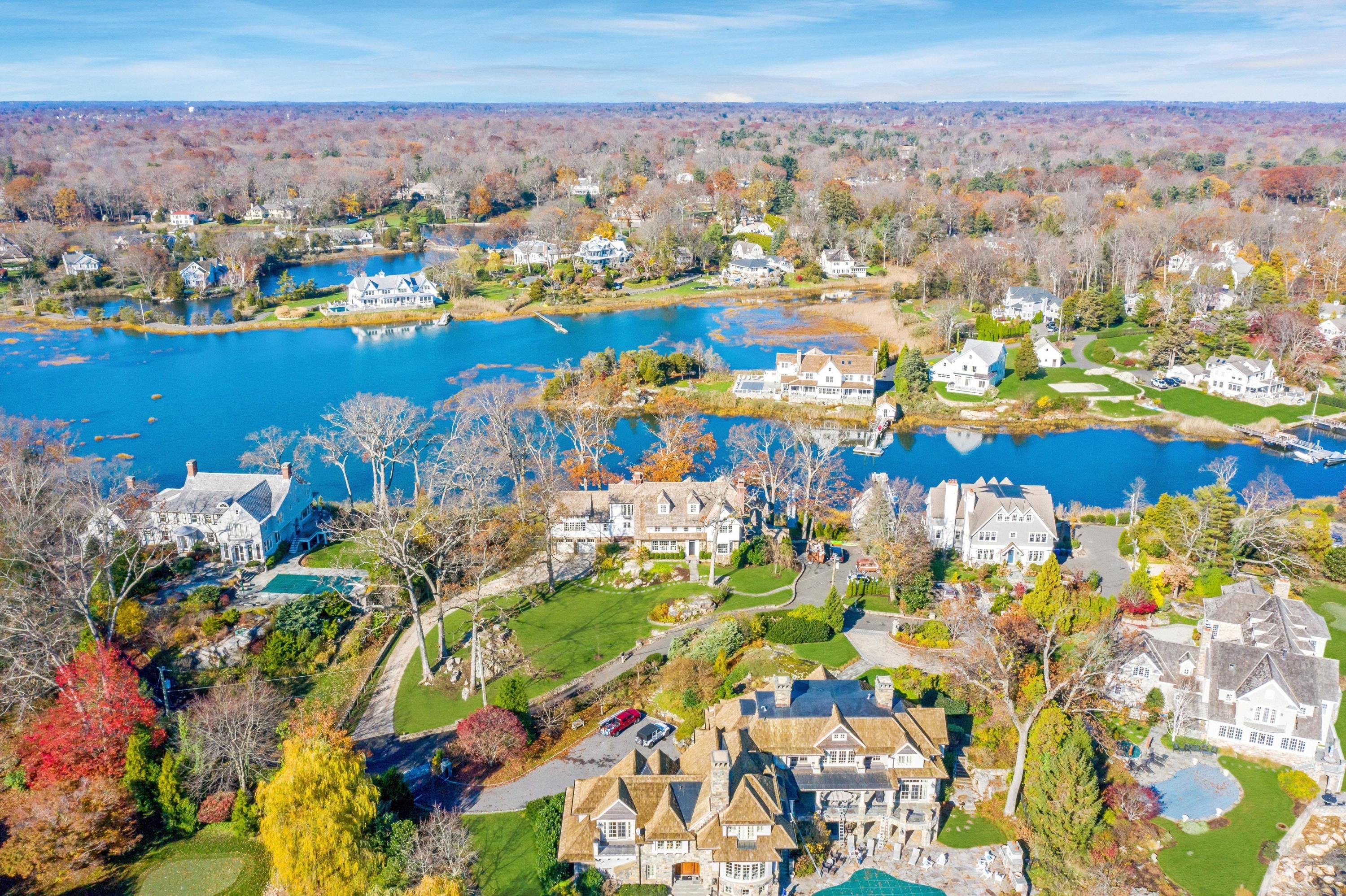 5 N Road Darien, CT 06820 - Photo 5 of 38 a view of a city with ocean view