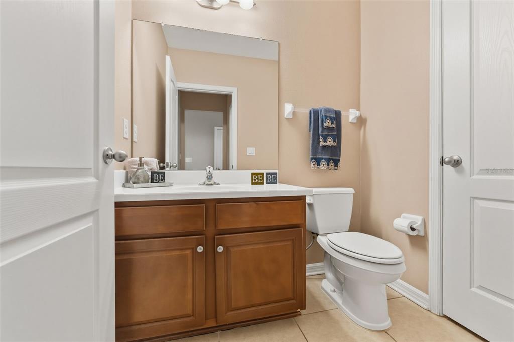6058 Fishhawk Crossing Boulevard Lithia, FL 33547 - Photo 23 of 47 a bathroom with a sink toilet and mirror