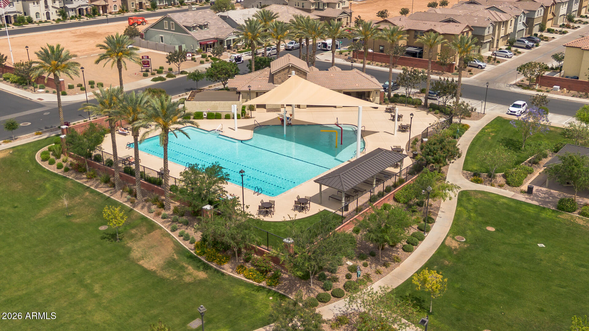4245 East Jesse Street Gilbert, AZ 85295 - Photo 33 of 45 an aerial view of a house
