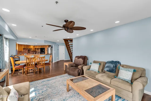 a view of a balcony with an outdoor space