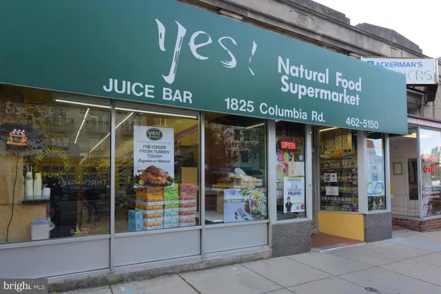 a view of an entryway door front of building