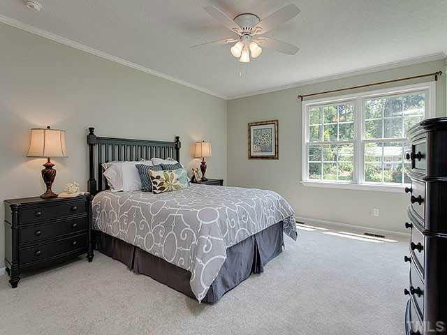 2924 Buckingham Road Durham, NC 27707 - Photo 18 of 25 First Floor Master Bedroom