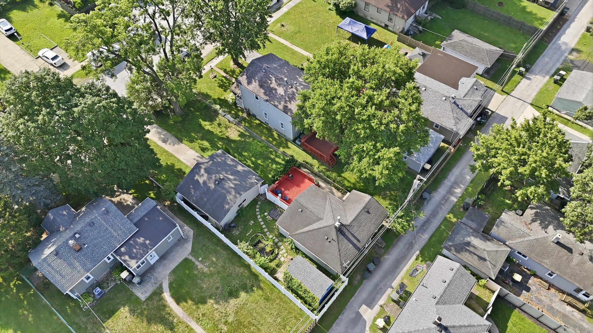 18232 Ridgewood Avenue Lansing, IL 60438 - Photo 14 of 19 an aerial view of a house with a yard