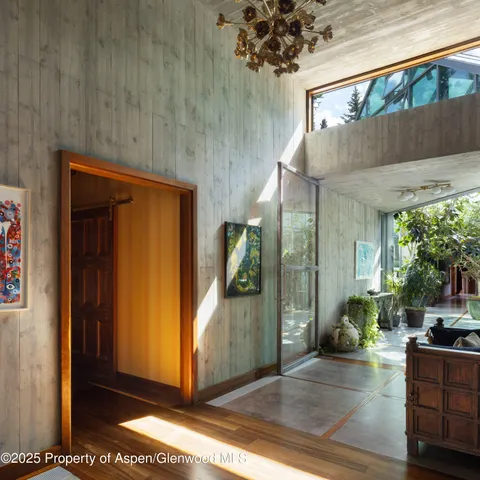 a view of a fireplace