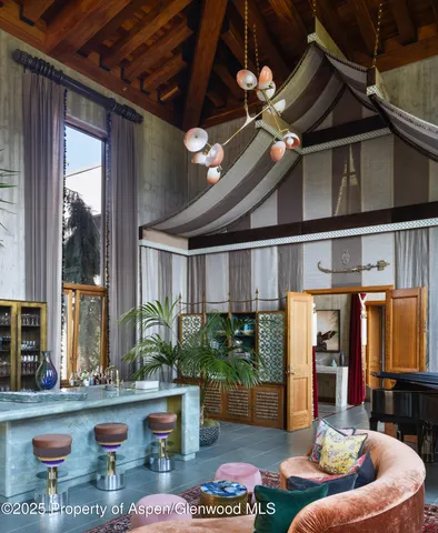 a living room filled with furniture