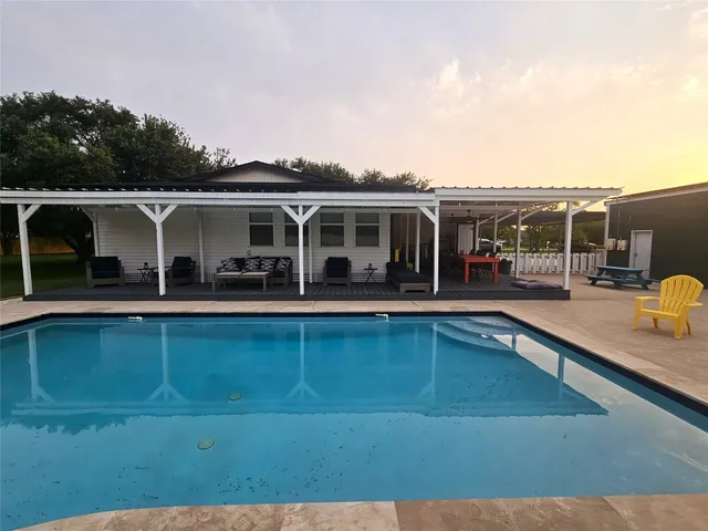 a view of a house with pool