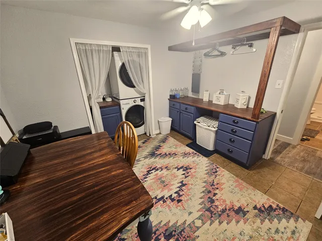 a bed room with a bed and mirror